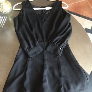 Classic black long sleeve romper